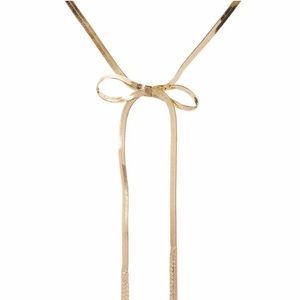Natasha Snake Chain Bow Necklace